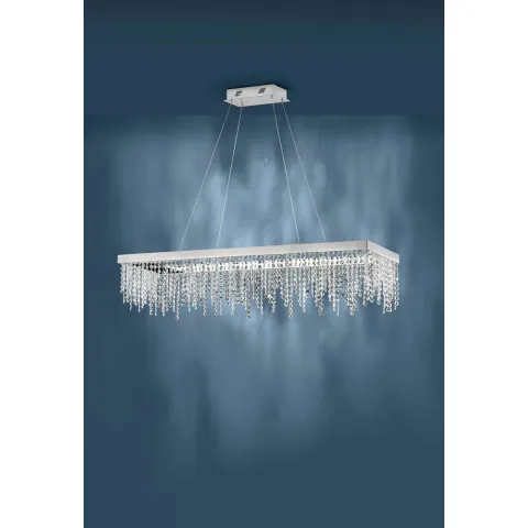 Suspensie Cristal Eglo Antelao 39283, Led 39W 5100Lm 4000K, Cristal, Transparent