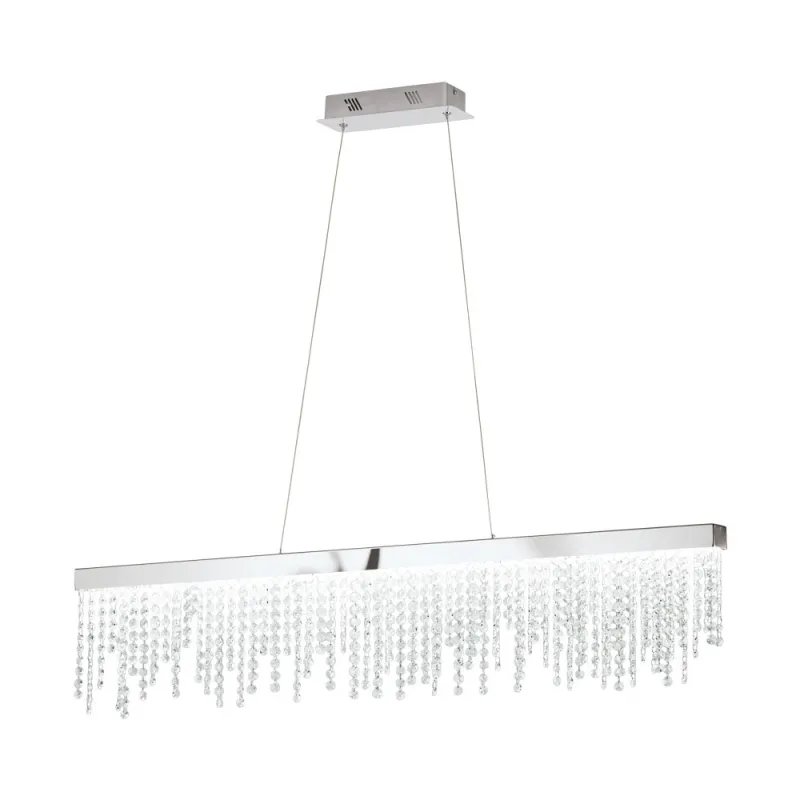 Suspensie Cristal Eglo Antelao 39284, Led 32W 4200Lm 4000K, Cristal, Transparent