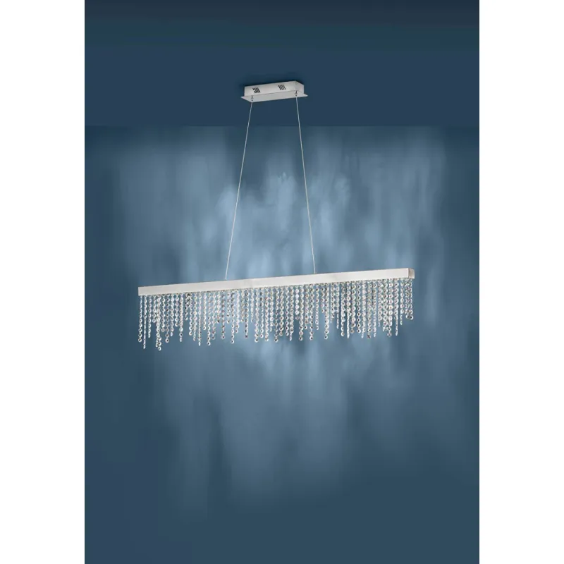 Suspensie Cristal Eglo Antelao 39284, Led 32W 4200Lm 4000K, Cristal, Transparent