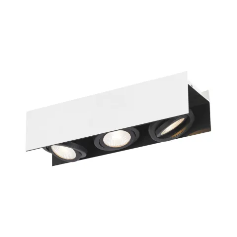 Plafoniera Eglo Vidago 39317, Led 3X5.4W 1530Lm 3000K, Otel, Aluminiu, Negru, Alb