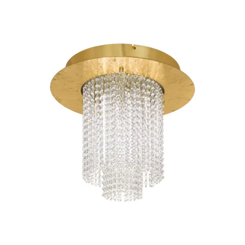 Plafoniera Eglo Vilalones 39398, Led 10X4.3W 5500Lm 3000K Ø500Mm, Cristal, Transparent