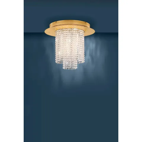 Plafoniera Eglo Vilalones 39398, Led 10X4.3W 5500Lm 3000K Ø500Mm, Cristal, Transparent