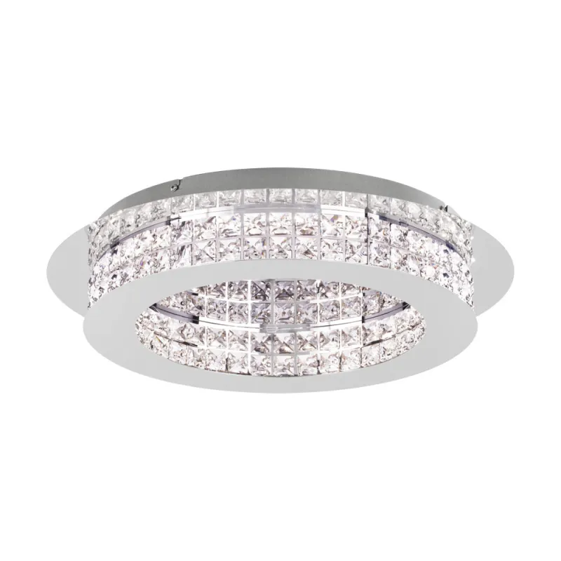 Plafoniera Eglo Principe 39401, Led 10X3.15W 3800Lm 3000K Ø500Mm, Cristal, Transparent
