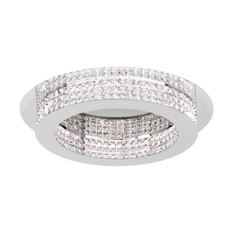 Plafoniera Eglo Principe 39402, Led 14X3.15W 5320Lm 3000K Ø700Mm, Cristal, Transparent