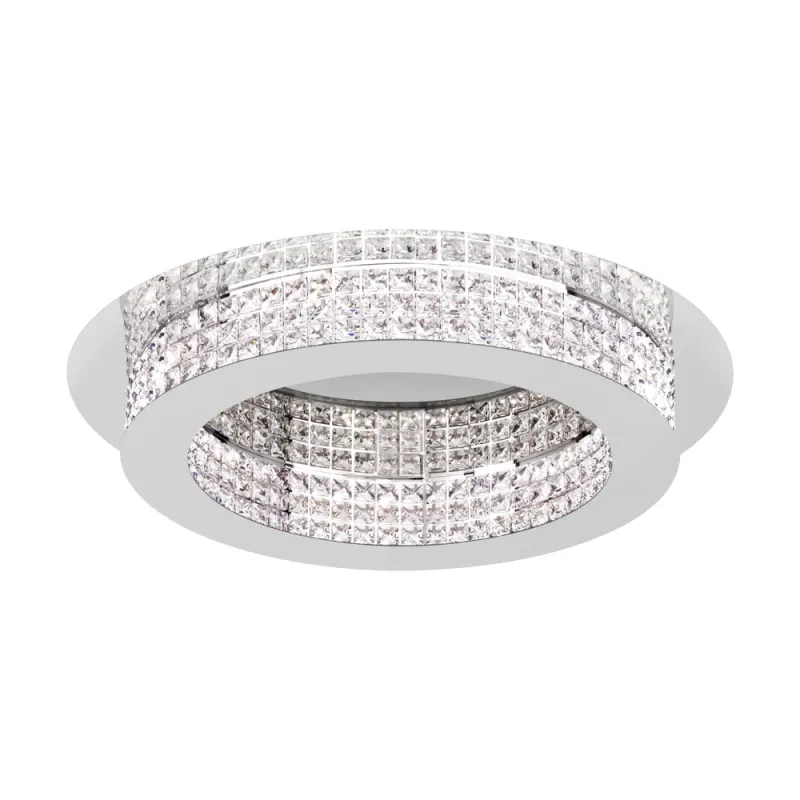 Plafoniera Eglo Principe 39402, Led 14X3.15W 5320Lm 3000K Ø700Mm, Cristal, Transparent