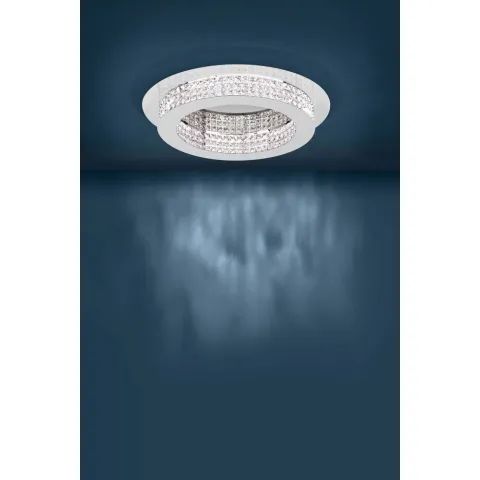 Plafoniera Eglo Principe 39402, Led 14X3.15W 5320Lm 3000K Ø700Mm, Cristal, Transparent