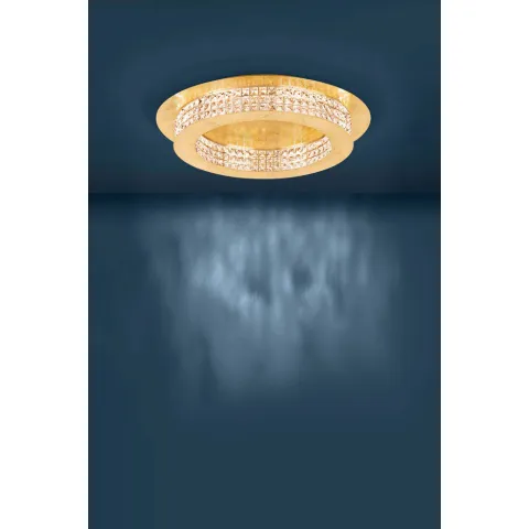 Plafoniera Eglo Principe 39406, Led 14X3.15W 5320Lm 3000K Ø700Mm, Cristal, Transparent