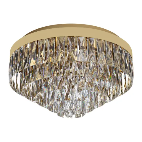 Plafoniera Eglo Valparaiso 39457, E14 8X40W Ø480Mm, Cristal, Transparent