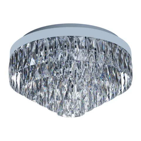 Plafoniera Eglo Valparaiso 1 39489, E14 8X40W Ø480Mm, Cristal, Transparent
