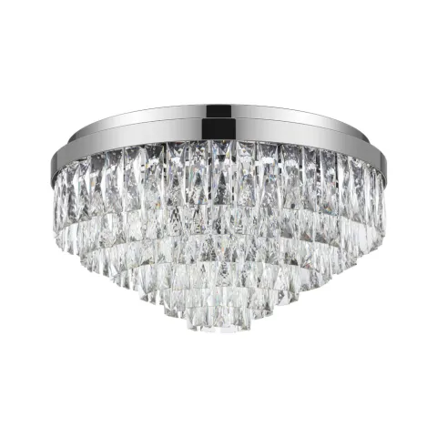 Plafoniera Eglo Valparaiso 1 39491, E14 11X40W Ø580Mm, Cristal, Transparent