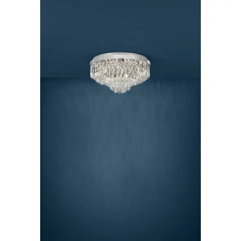Plafoniera Eglo Valparaiso 1 39491, E14 11X40W Ø580Mm, Cristal, Transparent