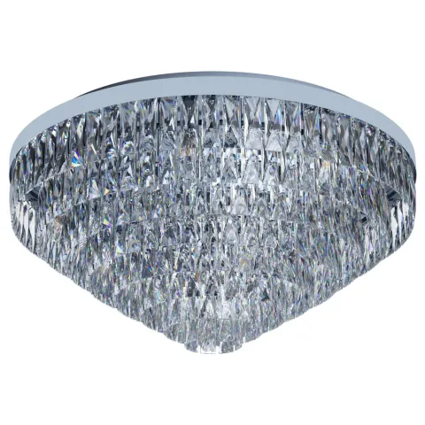 Plafoniera Eglo Valparaiso 1 39492, E14 16X40W Ø780Mm, Cristal, Transparent