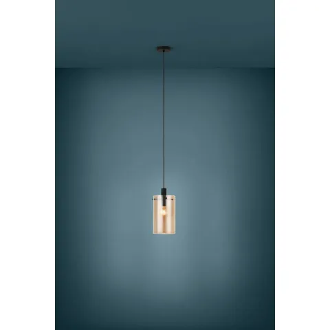 Pendul Eglo Polverara 39537, E27 1X40W Ø180Mm, Chihlimbar