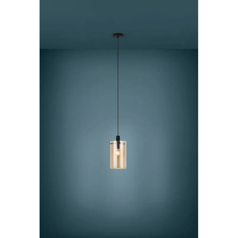 Pendul Eglo Polverara 39537, E27 1X40W Ø180Mm, Chihlimbar