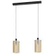 Suspensie Eglo Polverara 39538, E27 2X40W, Sticla Aburita, Chihlimbar