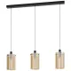 Suspensie Eglo Polverara 39539, E27 3X40W, Sticla Aburita, Chihlimbar