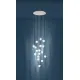 Suspensie Cristal Eglo Montefio 2 39547, Led 17X5W 8160Lm 3000K Ø780Mm, Cristal, Transparent, Alb