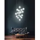 Suspensie Cristal Eglo Montefio 2 39547, Led 17X5W 8160Lm 3000K Ø780Mm, Cristal, Transparent, Alb