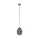 Pendul Eglo Estanys 39564, E27 1X60W Ø190Mm, Negru Transparent