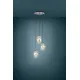 Suspensie Eglo Estanys 39565, E27 3X60W Ø450Mm, Sticla Aburita, Nichel Nero
