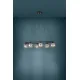 Suspensie Eglo Daguella 39578, E14 6X25W, Sticla Aburita, Negru
