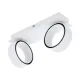 Plafoniera Eglo Albariza 39585, Led 2X5W 1300Lm 3000K, Otel, Aluminiu, Crom, Alb