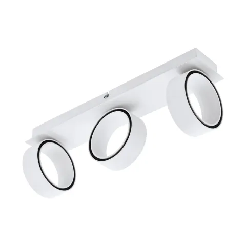 Plafoniera Eglo Albariza 39586, Led 3X5W 1950Lm 3000K, Otel, Aluminiu, Crom, Alb