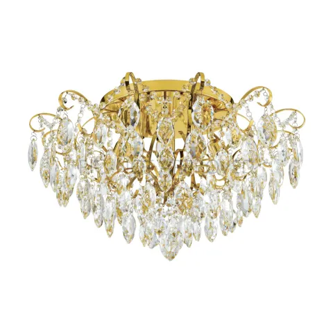 Plafoniera Eglo Fenoullet 1 39602, E14 6X25W Ø600Mm, Cristal, Transparent