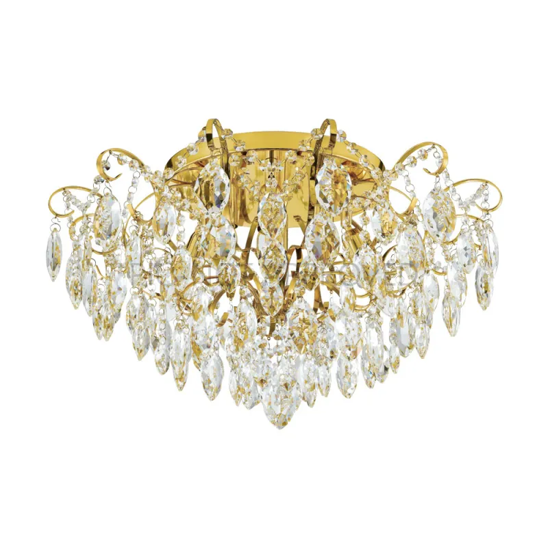 Plafoniera Eglo Fenoullet 1 39602, E14 6X25W Ø600Mm, Cristal, Transparent