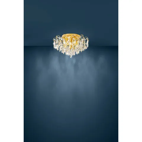 Plafoniera Eglo Fenoullet 1 39602, E14 6X25W Ø600Mm, Cristal, Transparent