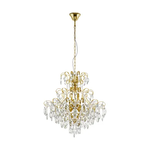 Candelabru Eglo Fenoullet 1 39605, E14 5X25W Ø575Mm, Transparent