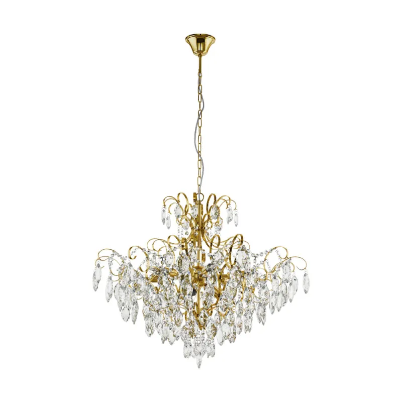 Candelabru Eglo Fenoullet 1 39606, E14 9X25W Ø735Mm, Transparent