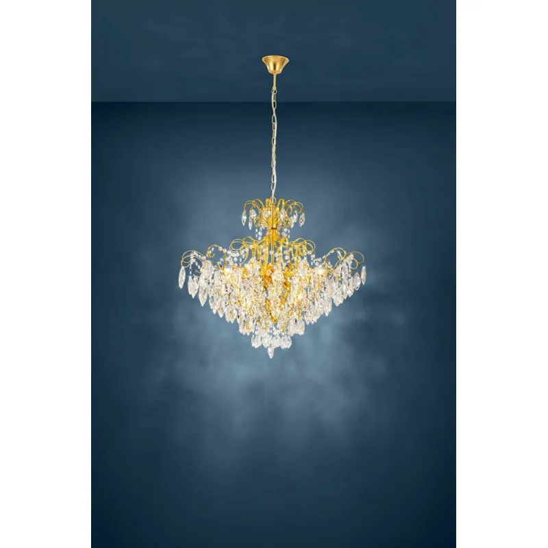 Candelabru Eglo Fenoullet 1 39606, E14 9X25W Ø735Mm, Transparent
