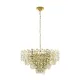 Candelabru Cristal Eglo Calmeilles 39614, E14 10X25W Ø780Mm, Transparent