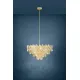 Candelabru Cristal Eglo Calmeilles 39614, E14 10X25W Ø780Mm, Transparent