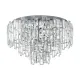 Plafoniera Eglo Calmeilles 1 39624, E14 10X25W Ø630Mm, Cristal, Transparent