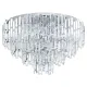 Plafoniera Eglo Calmeilles 1 39625, E14 10X25W Ø780Mm, Cristal, Transparent