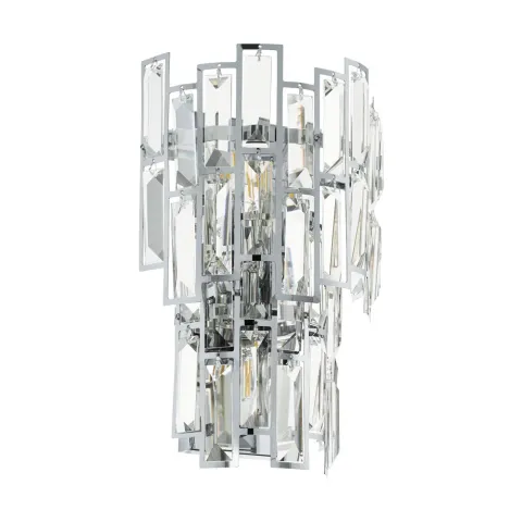 Aplica Eglo Calmeilles 1 39628, E14 3X25W, Cristal, Transparent