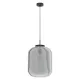 Pendul Eglo Bulciago 39674, E27 1X40W Ø350Mm, Negru Transparent