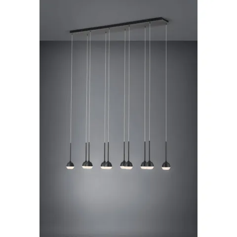 Suspensie Eglo Nucetto 39713, Led 10X4.5W 5300Lm 3000K, Otel, Transparent