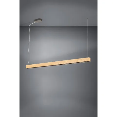 Suspensie Eglo Termini 1 39719, Led 30.5W 5900Lm 3000K, Lemn, Maro
