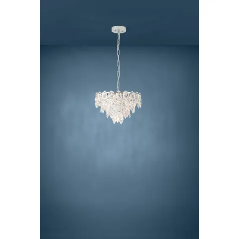 Candelabru Eglo Carvario 39723, E14 7X40W Ø470Mm, Transparent