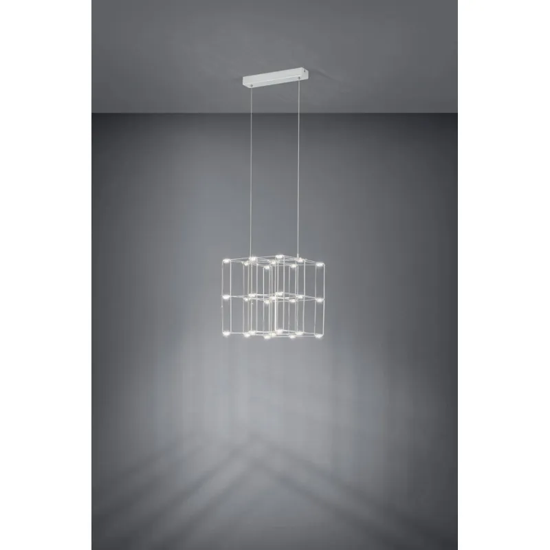 Suspensie Eglo Frontera 39729, Led 20.25W 2376Lm 3000K, Otel, Crom