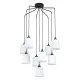 Suspensie Eglo Bernabetta 39738, E27 9X40W Ø780Mm, Textil, Alb