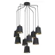 Suspensie Eglo Bernabetta 39739, E27 9X40W Ø780Mm, Textil, Auriu, Negru