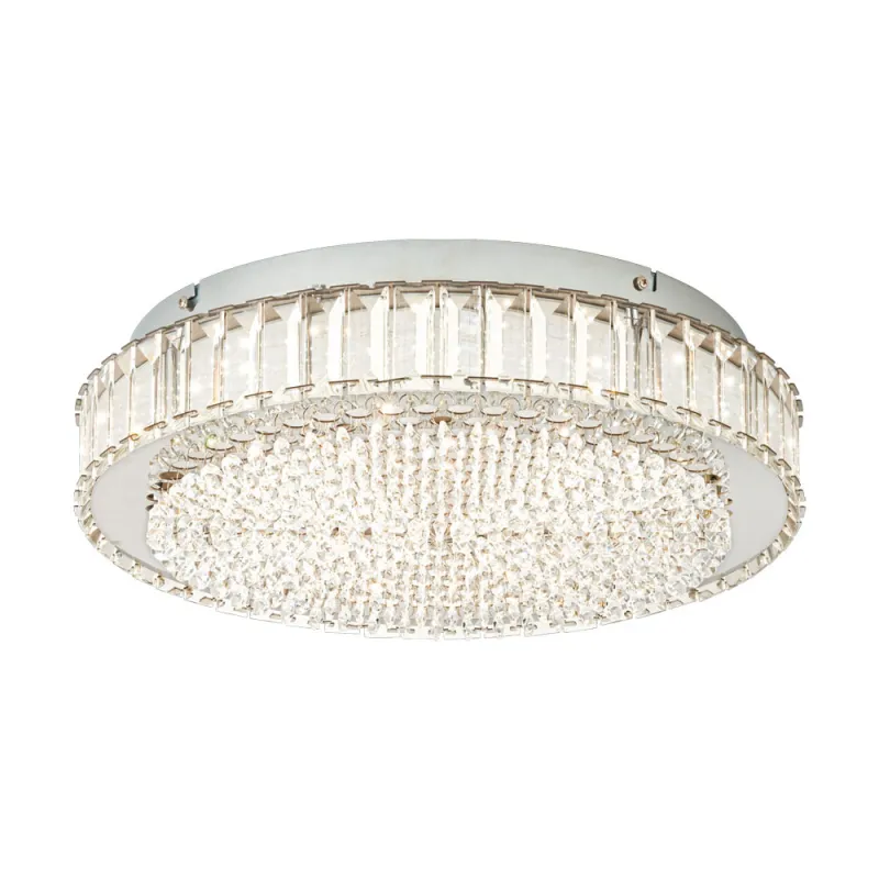 Plafoniera Eglo Balparda 39746, Led 23.5W 3500Lm 4000K Ø410Mm, Cristal, Transparent