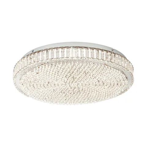 Plafoniera Eglo Balparda 39747, Led 43.5W 4780Lm 4000K Ø605Mm, Cristal, Transparent