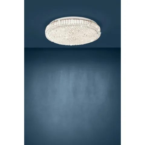 Plafoniera Eglo Balparda 39747, Led 43.5W 4780Lm 4000K Ø605Mm, Cristal, Transparent