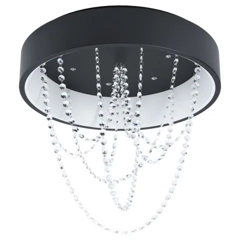 Plafoniera Eglo Berlona 39762, Led;Led 34W;6X5.4W 7060Lm 3000K Ø595Mm, Cristal, Transparent