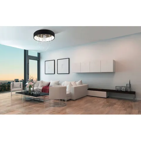Plafoniera Eglo Berlona 39762, Led;Led 34W;6X5.4W 7060Lm 3000K Ø595Mm, Cristal, Transparent